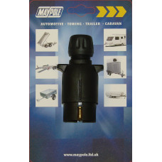 Maypole MP021B 12N 7 Pin Black Plastic Trailer Plug Maypole MP021B 12N 7 Pin Black Plastic Trailer Plug
