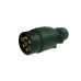 Maypole MP021B 12N 7 Pin Black Plastic Trailer Plug Maypole MP021B 12N 7 Pin Black Plastic Trailer Plug