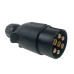Maypole MP021MB 12N 7 Pin Black Trailer Plug (EU)