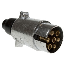 Maypole MP024B 12N 7 Pin Aluminium Trailer Plug Black