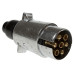 Maypole MP024B 12N 7 Pin Aluminium Trailer Plug Black