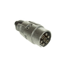 Maypole MP024NB 12N 7 Pin Aluminium Plug with Nickel Contacts Black Maypole MP024NB 12N 7 Pin Aluminium Plug with Nickel Contacts Black