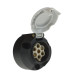 Maypole MP031B 12S 7 Pin Socket Black Towing Socket