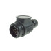Maypole MP124B 13 Pin Plug with 2 Hole Grommet for Caravan Conversion Maypole MP124B 13 Pin Plug with 2 Hole Grommet for Caravan Conversion
