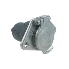 Maypole MP126B 7 Pin Aluminium Socket Black