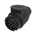 Maypole MP128JB 13 Pin Jaeger Euro Plug Black