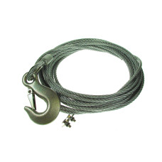 Maypole MP1450 Winch Cable with Hook & Fixings 8m