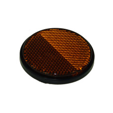 Maypole MP155SSB Round Amber Reflector with Self-Adhesive Backing