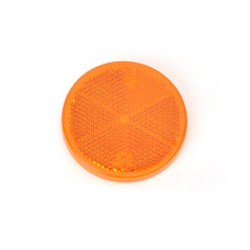 Maypole MP1632SSB Amber Hi-Vis Round Reflector with Self-Adhesive Backing