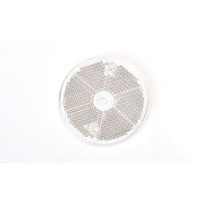 Maypole MP1633B Clear Hi-Viz Round Reflector with Fixing Hole