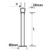 Maypole MP22101 Prop Stand and Handle 34mm x 600mm