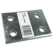 Maypole MP230 Drop Plate 4 Hole Zinc Plated 52mm (2 inch) BK