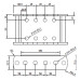 Maypole MP23727B Height Adjustable 2 Pin Drop Plate (Black) Maypole MP23727B Height Adjustable 2 Pin Drop Plate (Black)