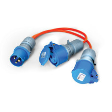 Maypole MP376 Caravan 2 Way Splitter 230V 16A 0.3m Maypole MP376 Caravan 2 Way Splitter 230V 16A 0.3m