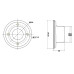 Maypole MP4190 Cast Hub 4x100mm PCD with Bolts, Cap, Seal & Sealed Bearing