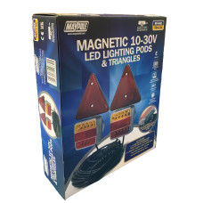 Maypole MP44862 LED Magnetic Trailer Lighting Board with Triangles Maypole MP44862 LED Magnetic Trailer Lighting Board with Triangles