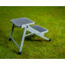 Maypole MP5384 Foldable Double Steel Caravan Step - Silver