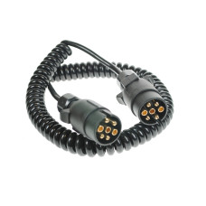 Maypole MP5884 Curly 3m 12N Connecting Lead with 2x 7-Pin Plugs