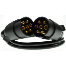 Maypole MP5887 2m 12N Straight Connecting Lead with Twin 7-Pin Plugs