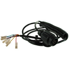 Maypole MP5908 13 Pin Extension Lead with Curly Cable and Spade Tail