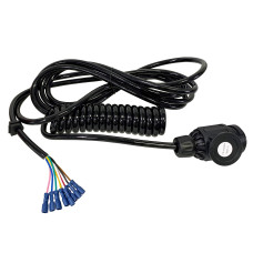 Maypole MP59084 13 Pin Extension Lead with Curly Cable & Spade Tail