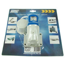 Maypole MP594B Caravan Inlet Socket with Protective Cap – Black