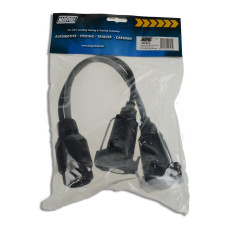 Maypole MP603 Caravan Adaptor Lead 13 Pin Plug to 12N & 12S Socket