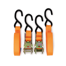 Maypole MP6070 Ratchet Strap & Hooks 25mm x 4.5m Pack of 2