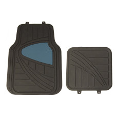 Maypole MP6353 Black/Blue PVC 4-Piece Car Mat Set Maypole MP6353 Black/Blue PVC 4-Piece Car Mat Set
