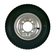 Maypole MP68102 Wheel & Tyre Assembly 350x8 4 Stud Silver