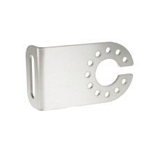Maypole MP8075B Right Angle Socket Adaptor Plate Stainless Steel Black