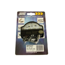Maypole MP8227B LED Number Plate Lamp with Cable & Studs Maypole MP8227B LED Number Plate Lamp with Cable & Studs