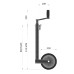 Maypole MP9722 Heavy Duty 48mm Ribbed Jockey Wheel Maypole MP9722 Heavy Duty 48mm Ribbed Jockey Wheel