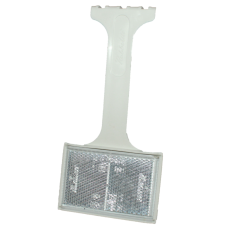 Maypole MPTR1740300 White Reflector with Stalk Bracket