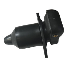 Socket Trailer 3 Pin Female Plastic 2 Hole Flange