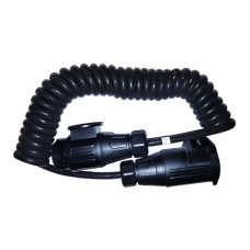 Cable Trailer M/F 13 Pin Curly,8 core,1.5/3M